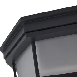 Lindby Udendørs Loftlamper > udendørs loftlampe Idril, antracit, metal, Ø 26,5 cm