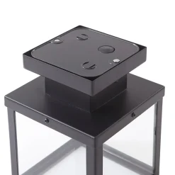 Lindby Terrassebelysning|Udendørs Loftlamper > udendørs loftlampe Mandus, sort, stål, 22 cm