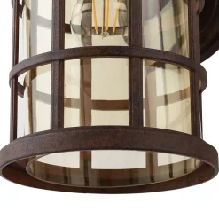Lindby Terrassebelysning|Væglamper > udendørs væglampe Ankea, rust/amber, 37 cm, IP23, E27