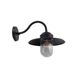 Lindby Terrassebelysning|Væglamper > udendørs væglampe Bilma, rustfarvet, glas, 29 cm