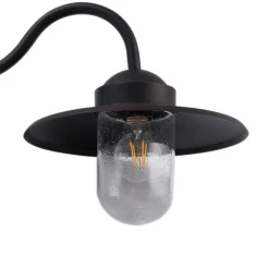 Lindby Terrassebelysning|Væglamper > udendørs væglampe Bilma, rustfarvet, glas, 29 cm