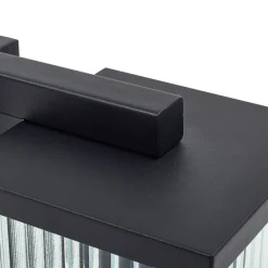 Lindby Terrassebelysning|Væglamper > udendørs væglampe Bolgar, sort, metal, glas, 15 cm