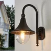 Lindby Terrassebelysning|Væglamper > udendørs væglampe Daphne, antik sort, metal, E27