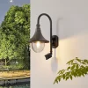 Lindby Væglampe Med Sensor|Terrassebelysning > udendørs væglampe Daphne, antik sort, sensor, E27