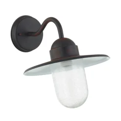 Lindby Terrassebelysning|Væglamper > udendørs væglampe Filip, rustbrun, 30 cm, E27, IP44