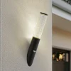 Lindby Væglampe Med Sensor|Terrassebelysning > udendørs væglampe Gavros, sort, aluminium, sensor