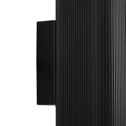 Lindby Terrassebelysning|Væglamper > udendørs væglampe Halvar, sort, 20 cm, 2 x GU10, IP65