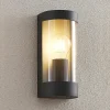 Lindby Terrassebelysning > udendørs væglampe Junias, 24 cm, antracit, stål