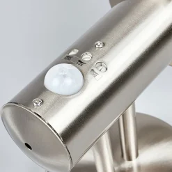 Lindby Væglampe Med Sensor|Terrassebelysning > udendørs væglampe Nada, stål, glas, sensor, E27