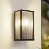 Lindby Terrassebelysning|Væglamper > udendørs væglampe Peldar, 26 cm, riflet, IP44, E27