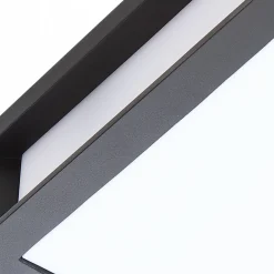 Lindby Terrassebelysning|Væglamper > udendørs væglampe Sivana, sort, aluminium, 26 cm x 26 cm