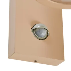 Lindby Væglampe Med Sensor|Væglamper > udendørs væglampe Yrene, 20 cm, beige, sensor, ripple