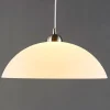 Pendellamper|Pendellamper ^ Lindby Valeria hængelampe, hvid, glas, Ø 40 cm, E27