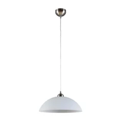 Pendellamper|Pendellamper ^ Lindby Valeria hængelampe, hvid, glas, Ø 40 cm, E27