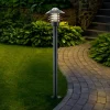 Lindby Gadebelysning > vejlampe Belmiro, jern, 100 cm høj, E27, sort
