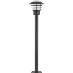 Lindby Gadebelysning > vejlampe Belmiro, jern, 100 cm høj, E27, sort