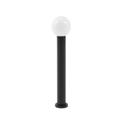 Terrassebelysning|Gadebelysning ^ Lindby vejlampe Dangan, hvid, højde 90 cm, glas, metal