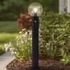 Gadebelysning ^ Lindby vejlampe Dangan, klar, 90 cm, glas, sensor