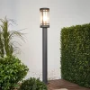 Terrassebelysning|Sokkellamper ^ Lindby vejlampe Djori, 80 cm, antracit, stål, E27