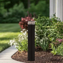 Terrassebelysning|Gadebelysning ^ Lindby vejlampe Halvar, 50 cm, sort, IP65, GU10