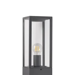 Terrassebelysning|Gadebelysning ^ Lindby vejlampe, højde 80 cm, antracit metal