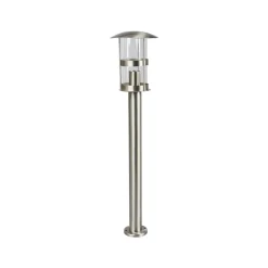 Lindby Terrassebelysning|Gadebelysning > vejlampe Noemi, grå, stål, 80 cm, IP44