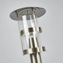 Lindby Terrassebelysning|Gadebelysning > vejlampe Noemi, grå, stål, 80 cm, IP44