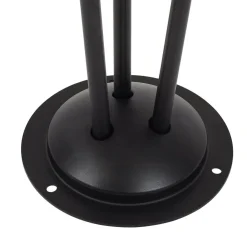 Lindby Gadebelysning > vejlampe Sorvete, sort, metal, 3 lyskilder, 83 cm