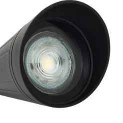 Lindby Gadebelysning > vejlampe Sorvete, sort, metal, 3 lyskilder, 83 cm