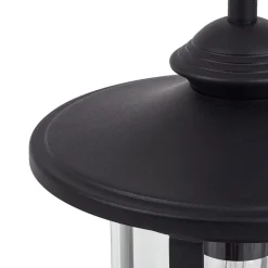 Lindby Terrassebelysning|Gadebelysning > vejlampe Zayn, sort, glas, højde 109 cm, IP65