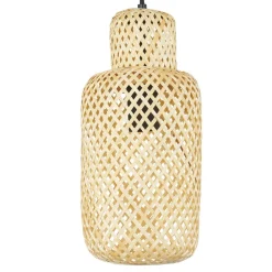 Pendellamper|Pendellamper ^ Lindby Venora hængelampe, Ø 15 cm, bambus, E27