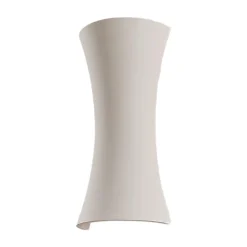 Lindby Gang|Pendellamper > væglampe Edon, hvid, gips, konkav, 30 cm