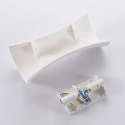 Lindby Gang|Pendellamper > væglampe Edon, hvid, gips, konkav, 30 cm