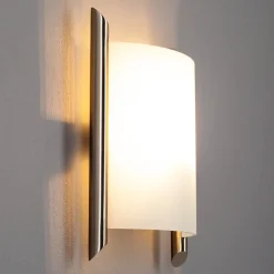 Lindby Gang|Pendellamper > væglampe Filippa, 20 cm, nikkel, glas, E27