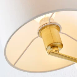Pendellamper|Væglamper ^ Lindby væglampe Florens, messing, LED-læselampe, 23,5 cm