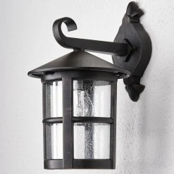 Lindby Væglamper > væglampe Florentine, 35 cm, rustfarvet, aluminium, IP44
