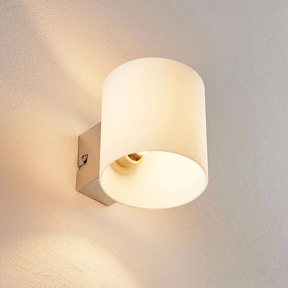 Lindby Gang|Pendellamper > væglampe Gerrit, hvid, glas, 10 cm høj, op/ned, G9