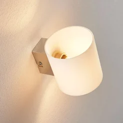 Lindby Gang|Pendellamper > væglampe Gerrit, hvid, glas, 10 cm høj, op/ned, G9