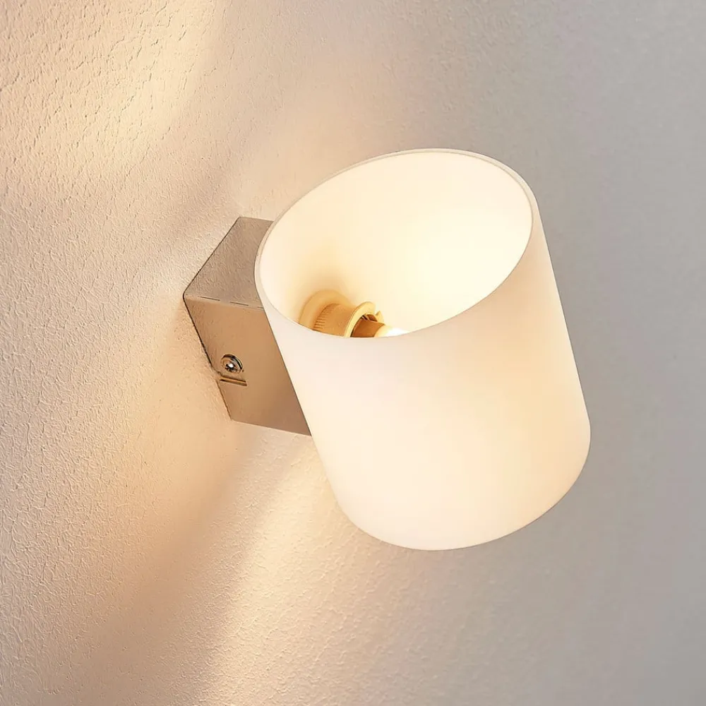 Lindby Gang|Pendellamper > væglampe Gerrit, hvid, glas, 10 cm høj, op/ned, G9