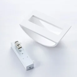 Lindby Gang|Pendellamper > væglampe Heiko, 20 cm, sæt med 2, op/ned, gips, hvid