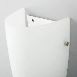 Lindby Gang|Pendellamper > væglampe Hermine, hvid, glas, højde 30 cm, E27
