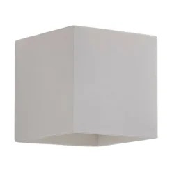 Lindby Gang|Pendellamper > væglampe Kay, hvid, gips, 11,5 x 11,5 cm