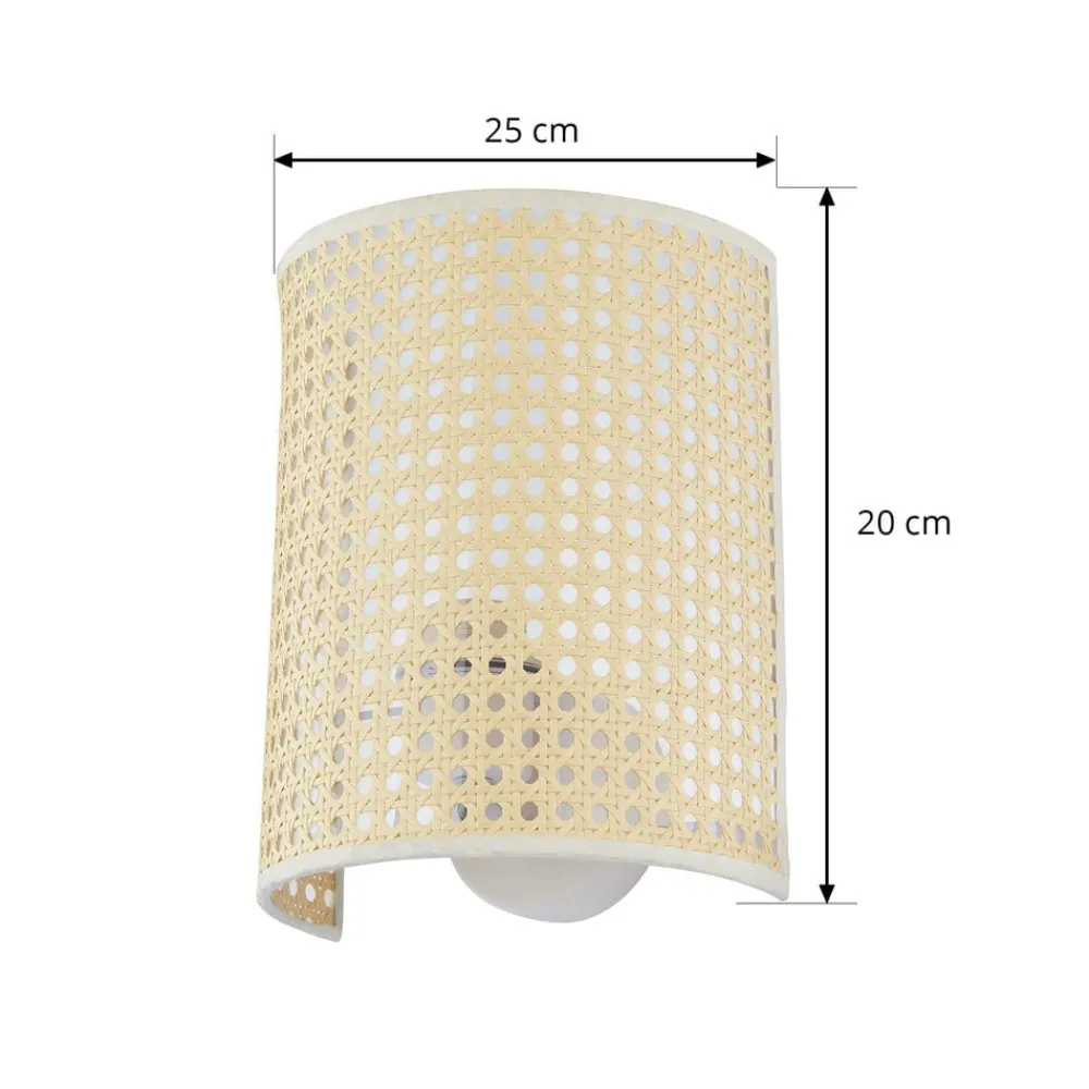 Lindby Gang|Pendellamper > væglampe Lautaro, bambus, 25 cm høj, E27