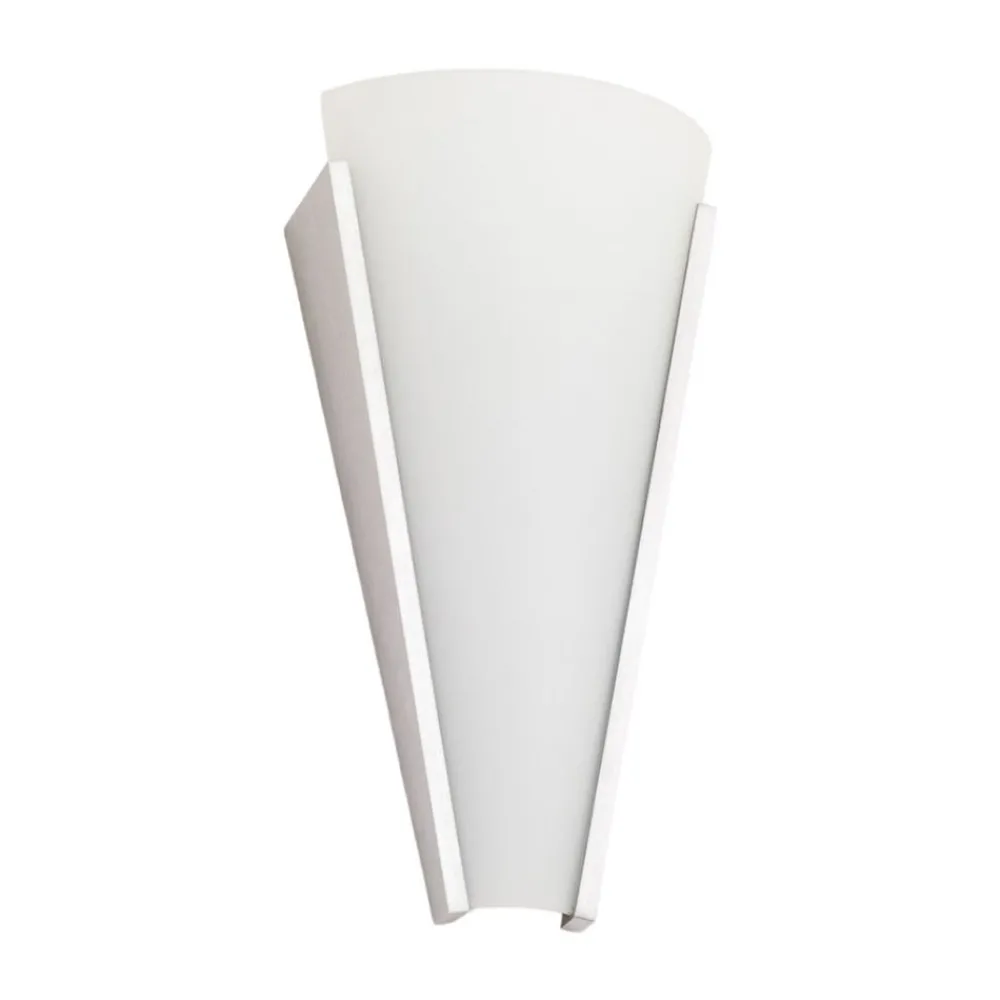 Lindby Væglamper|Væglamper > væglampe Magnus, hvid, glas, højde 31 cm, E14