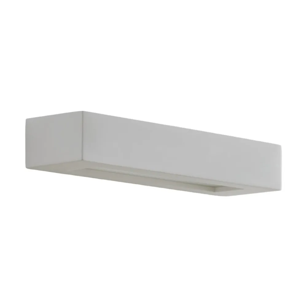 Lindby Gang|Pendellamper > væglampe Matteo, hvid, gips, 36 cm, E14, kan males