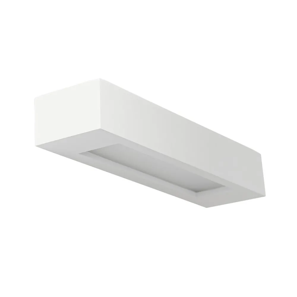 Lindby Gang|Pendellamper > væglampe Matteo, hvid, gips, 36 cm, E14, kan males