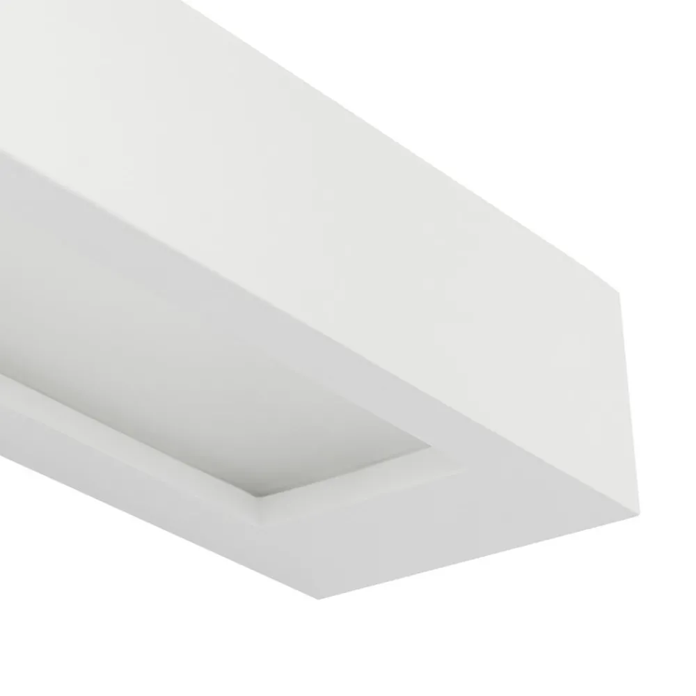 Lindby Gang|Pendellamper > væglampe Matteo, hvid, gips, 36 cm, E14, kan males