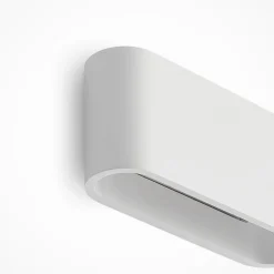 Lindby Væglamper|Væglamper > væglampe Mavora, afrundet, 25 cm, hvid, gips, G9