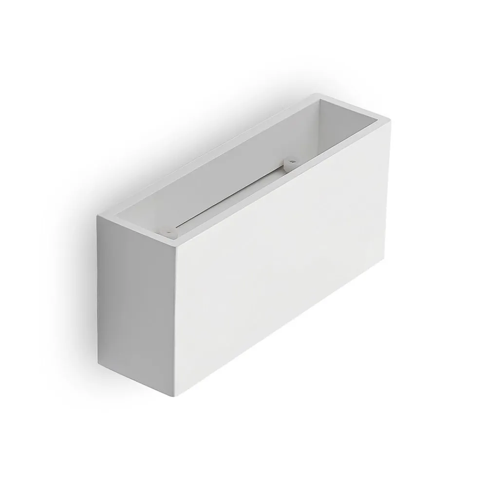 Lindby Gang|Pendellamper > væglampe Mavora, kantet, 25 cm, hvid, gips, G9