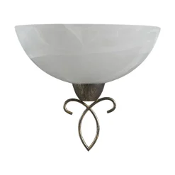 Lindby Gang|Pendellamper > væglampe Mohija, 25 cm, sort/guld, glas, E27